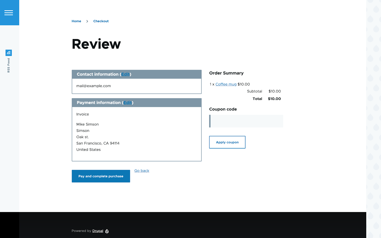 Drupal Commerce - Checkout