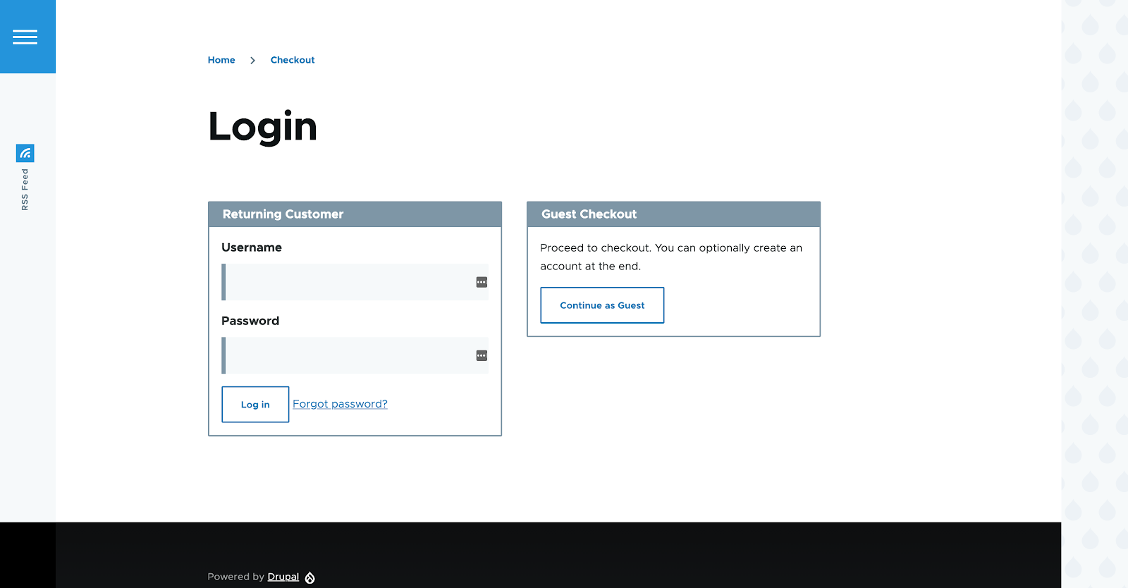 Drupal Commerce - Login