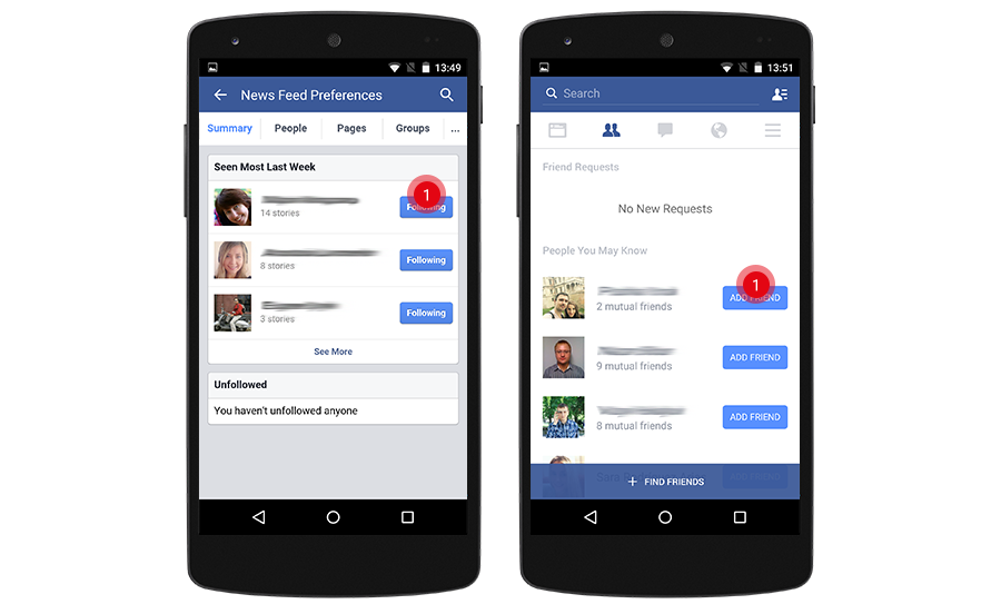 News Feed Preferences. Facebook App for Android