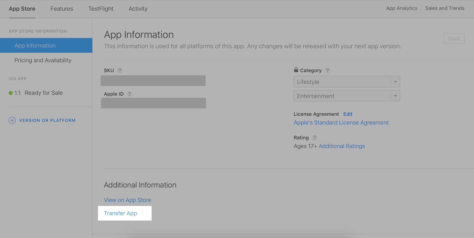 iOS Application Transferring. Native point