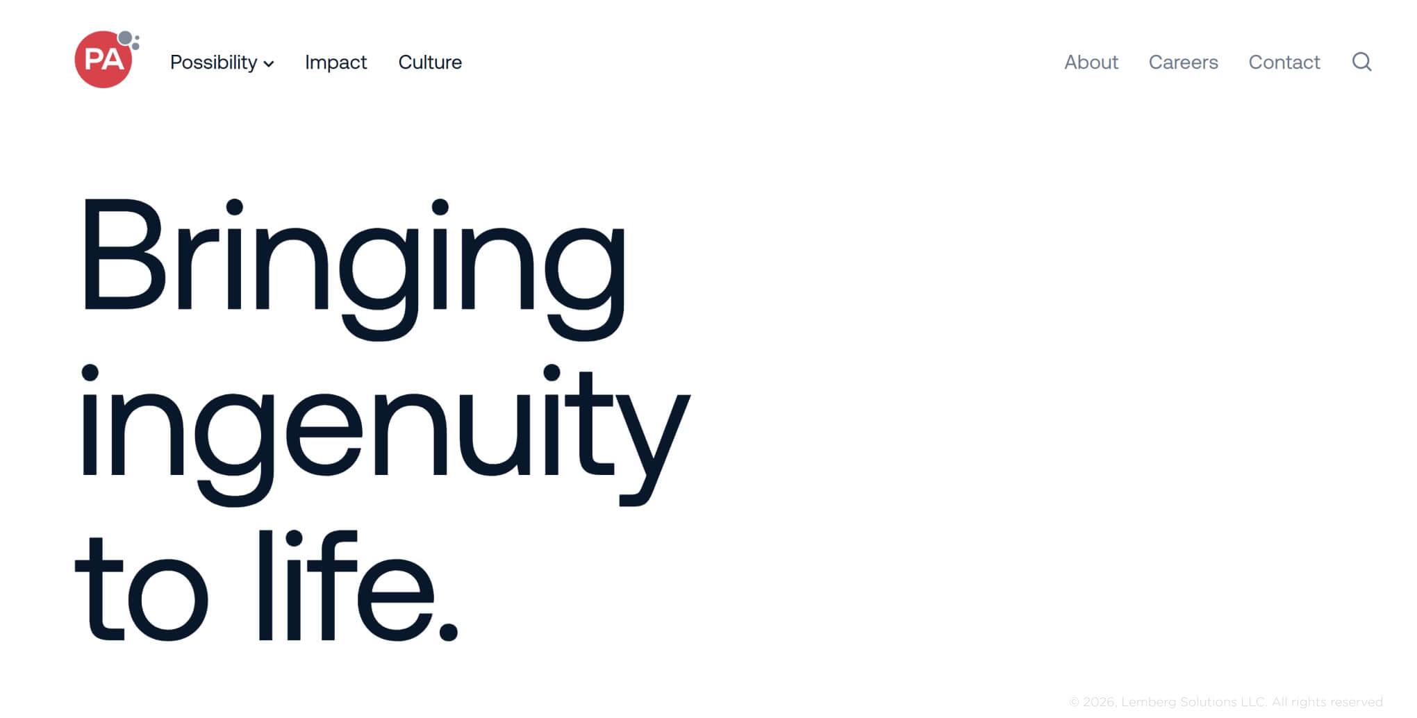 Banner for PA Consulting, a product development page