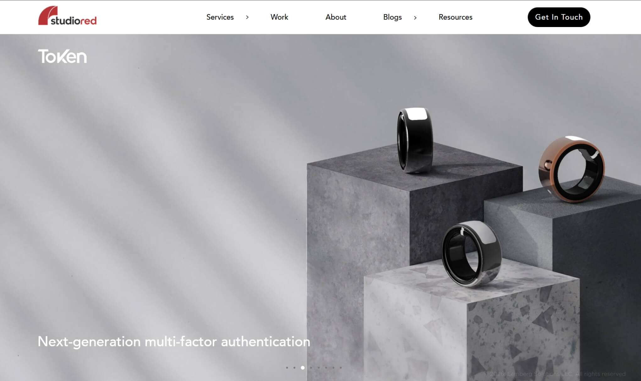 Banner for StudioRed, a product development page