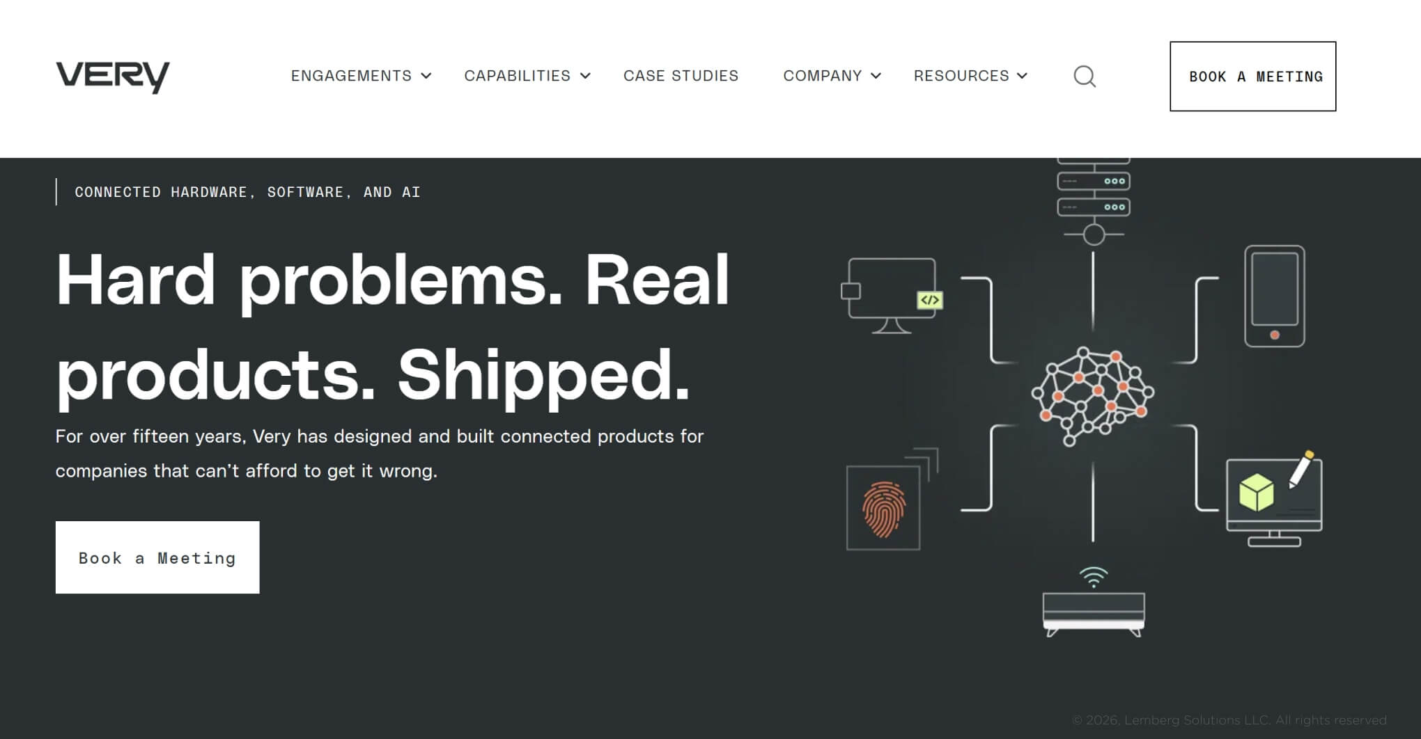 Banner for Very, a product development page