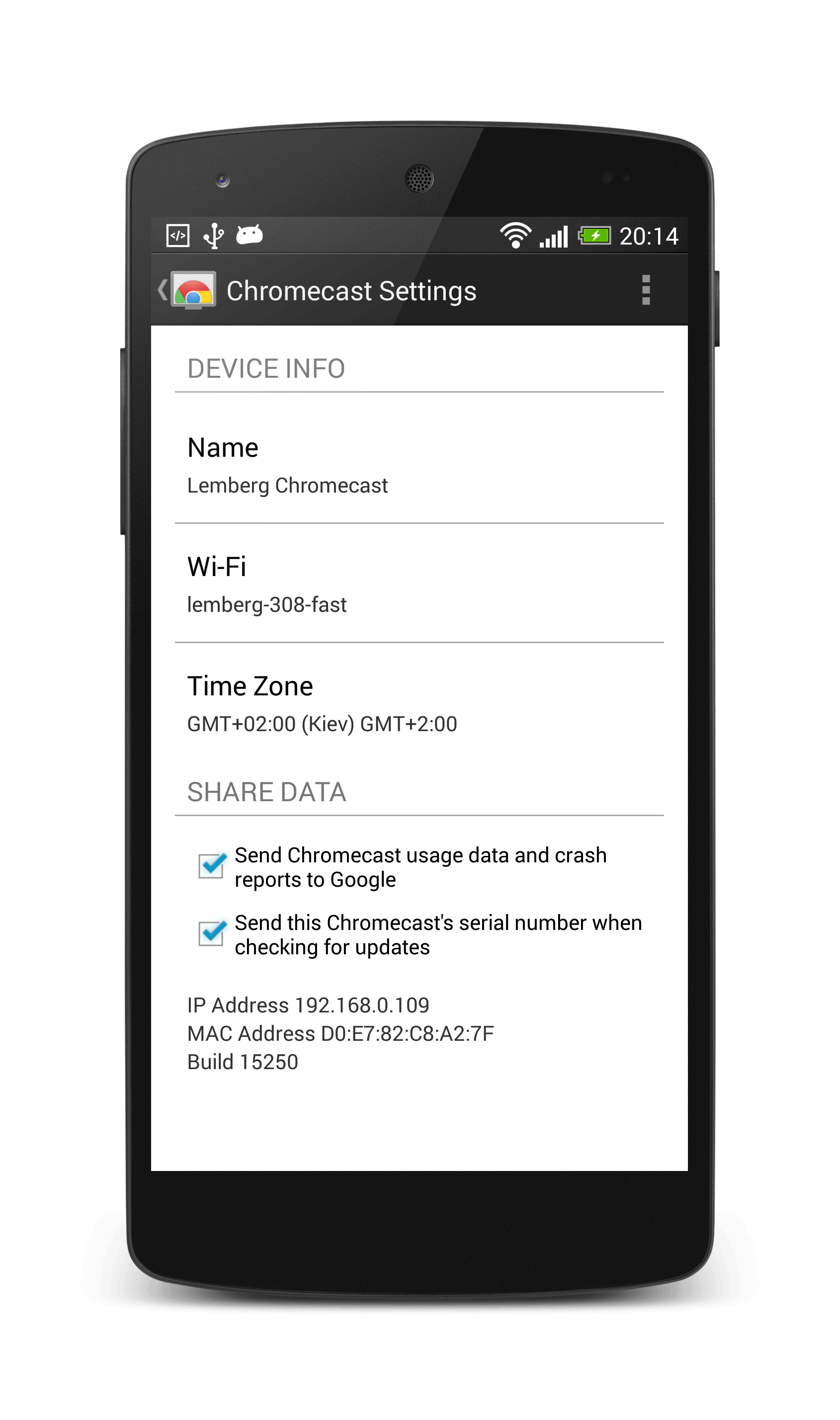 Chromecast settings - Lemberg Solutions Chromecast settings - Lemberg Solutions