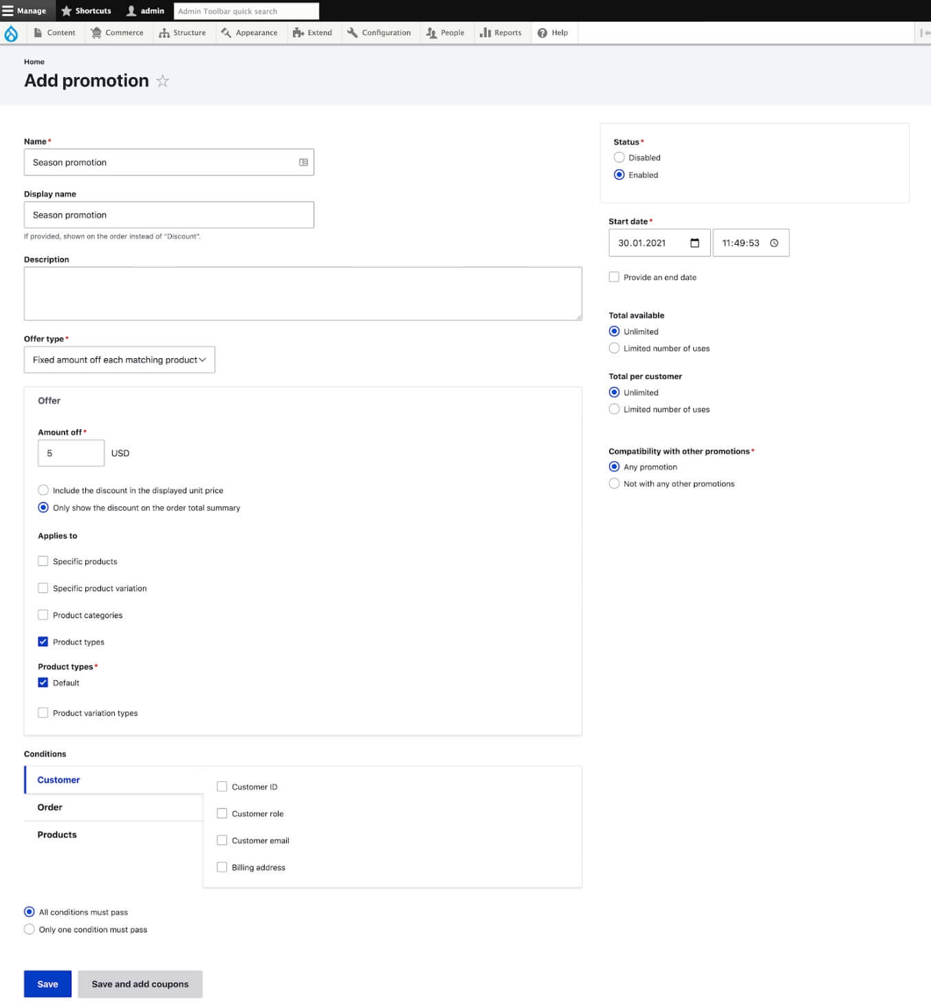 Creating Promotions - How to Create an Online Store with Drupal 9 .jpg Creating Promotions - How to Create an Online Store with Drupal 9 .jpg