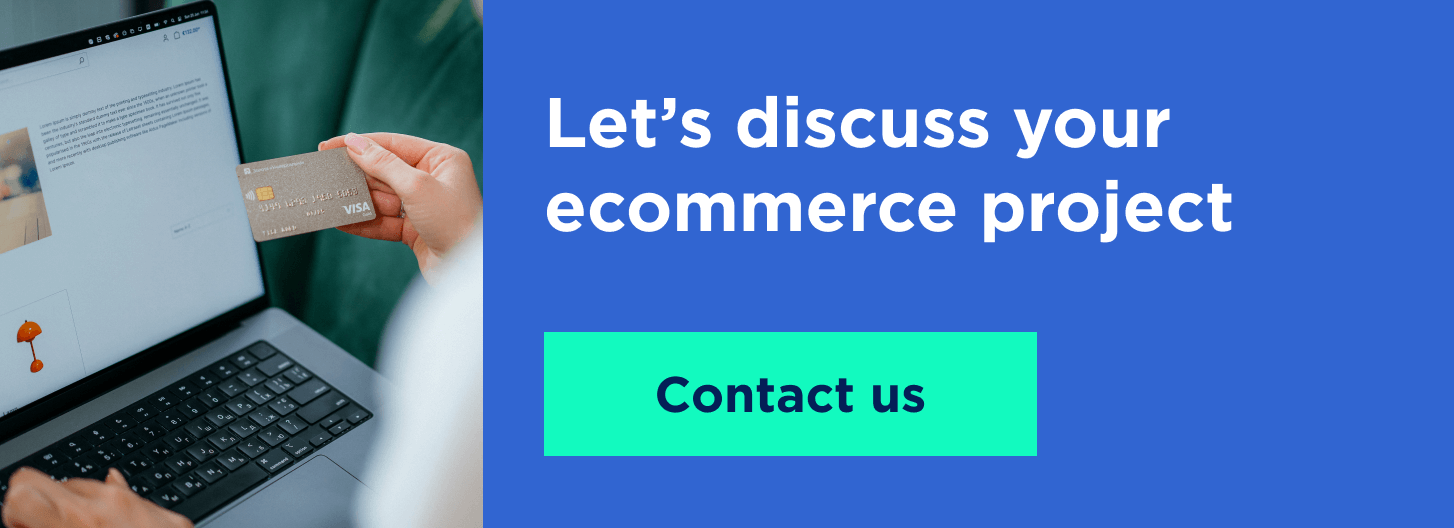 Ecommerce development article CTA - Blue - Lemberg Solutions 