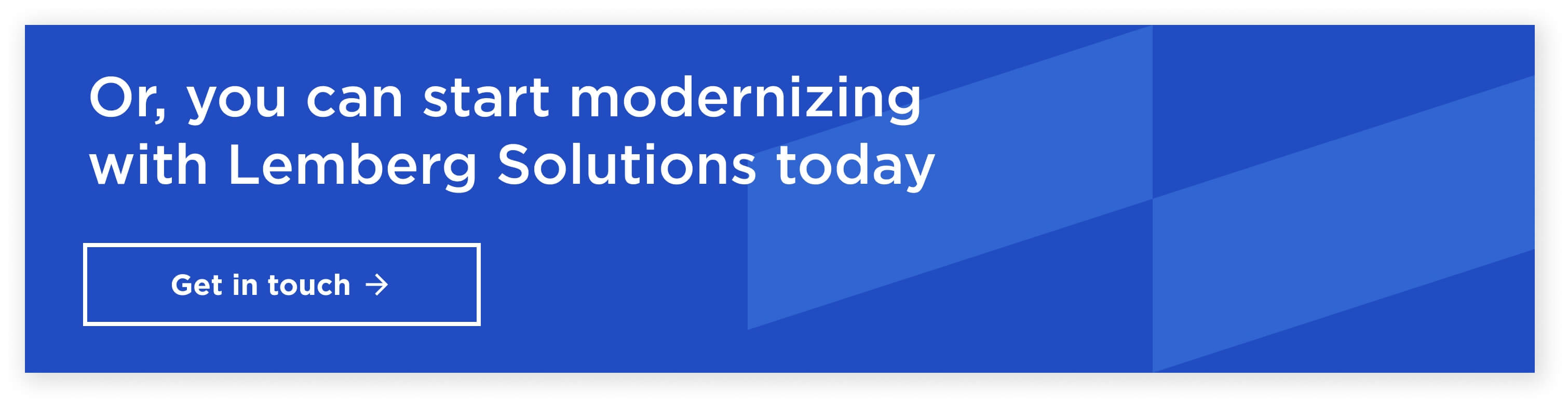 Contact us Start modernizing with Lemberg Solutions
