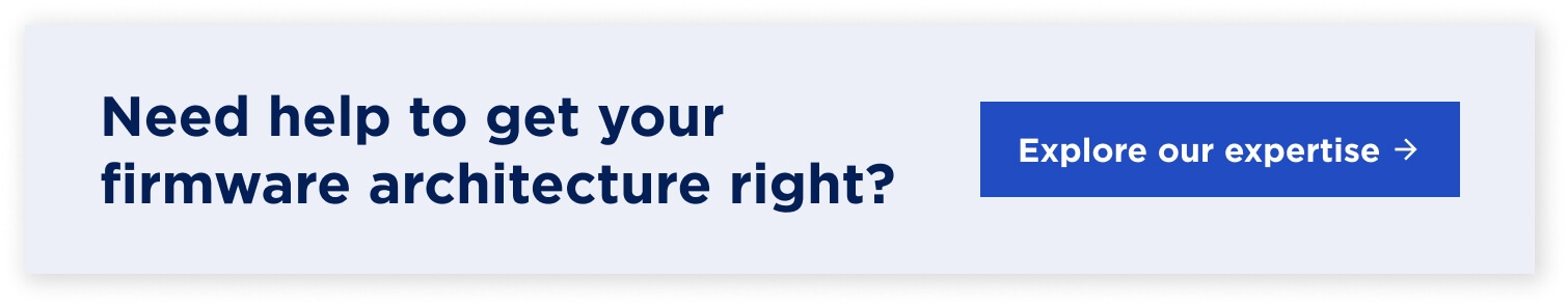 Firmware vs software_ what's the difference - Article CTA 1 - Lemberg Solutions Click to learn more about firmware development services at Lemberg Solutions