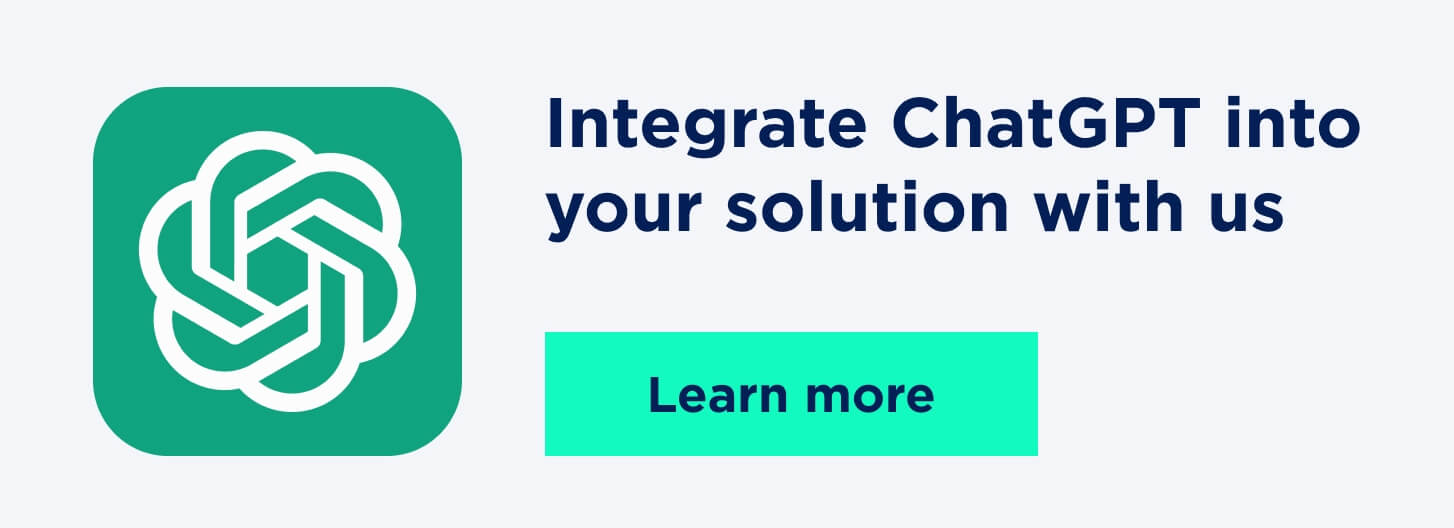Integrate ChatGPT into your solution with us - Lemberg Solutions Integrate ChatGPT into your solution with us - Lemberg Solutions