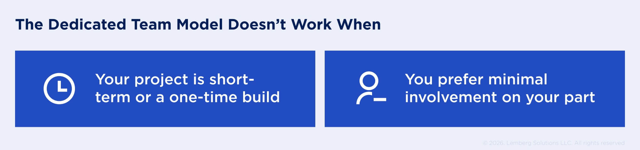 Is the Dedicated Team Model Right for You - The Dedicated Team Model Doesn't Work When - Lemberg Solutions Is the Dedicated Team Model Right for You - The Dedicated Team Model Doesn't Work When - Lemberg Solutions