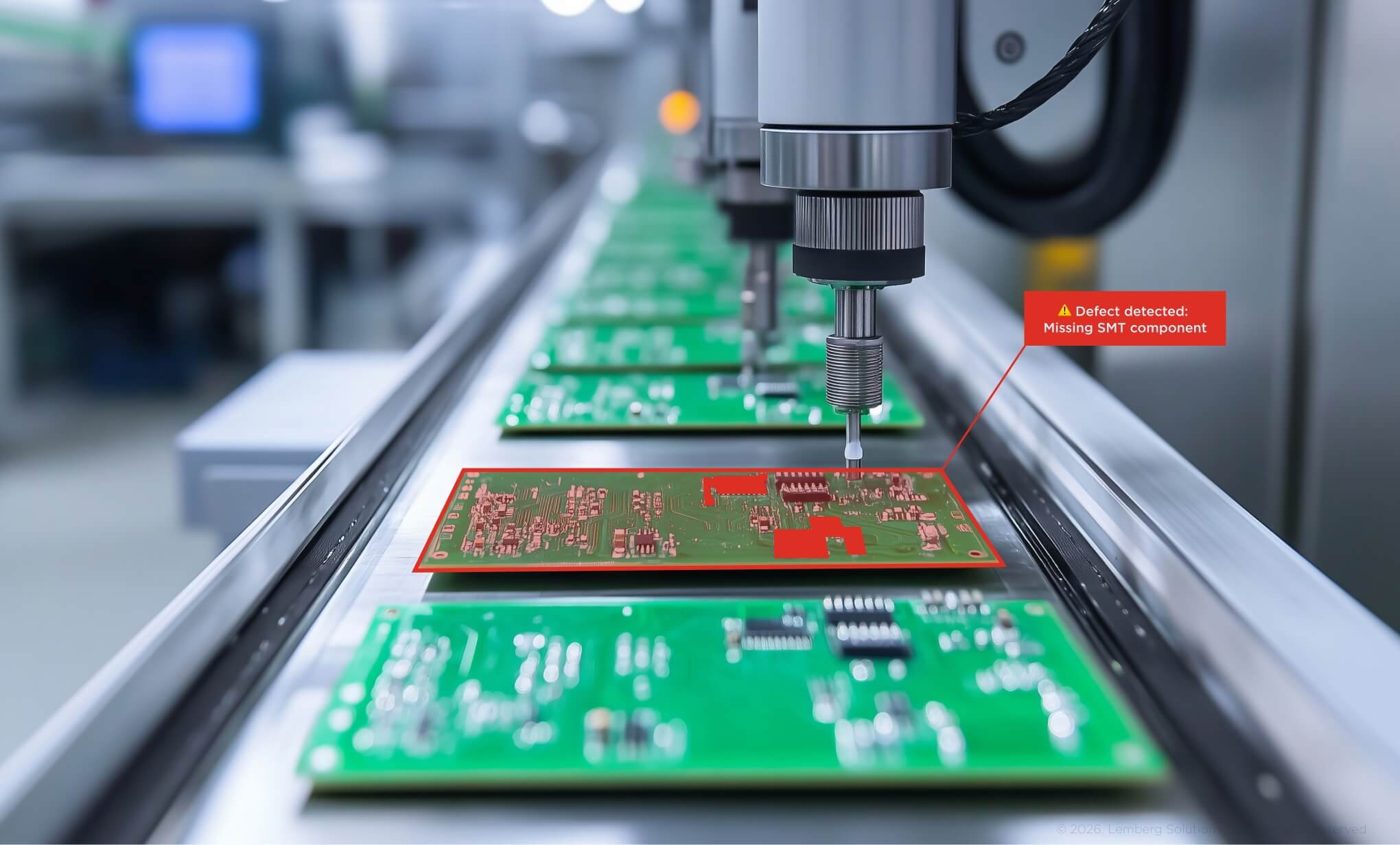 Visual quality inspection on the production line