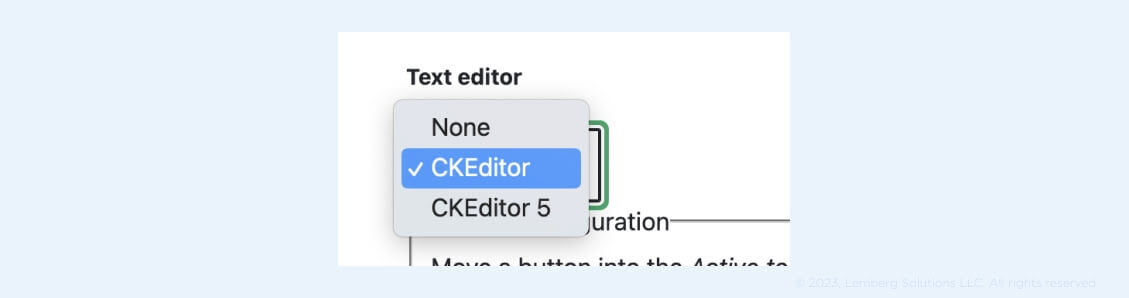 Text editor - how to integrate CKEditor - Lemberg Solutions.jpg Text editor - how to integrate CKEditor - Lemberg Solutions.jpg