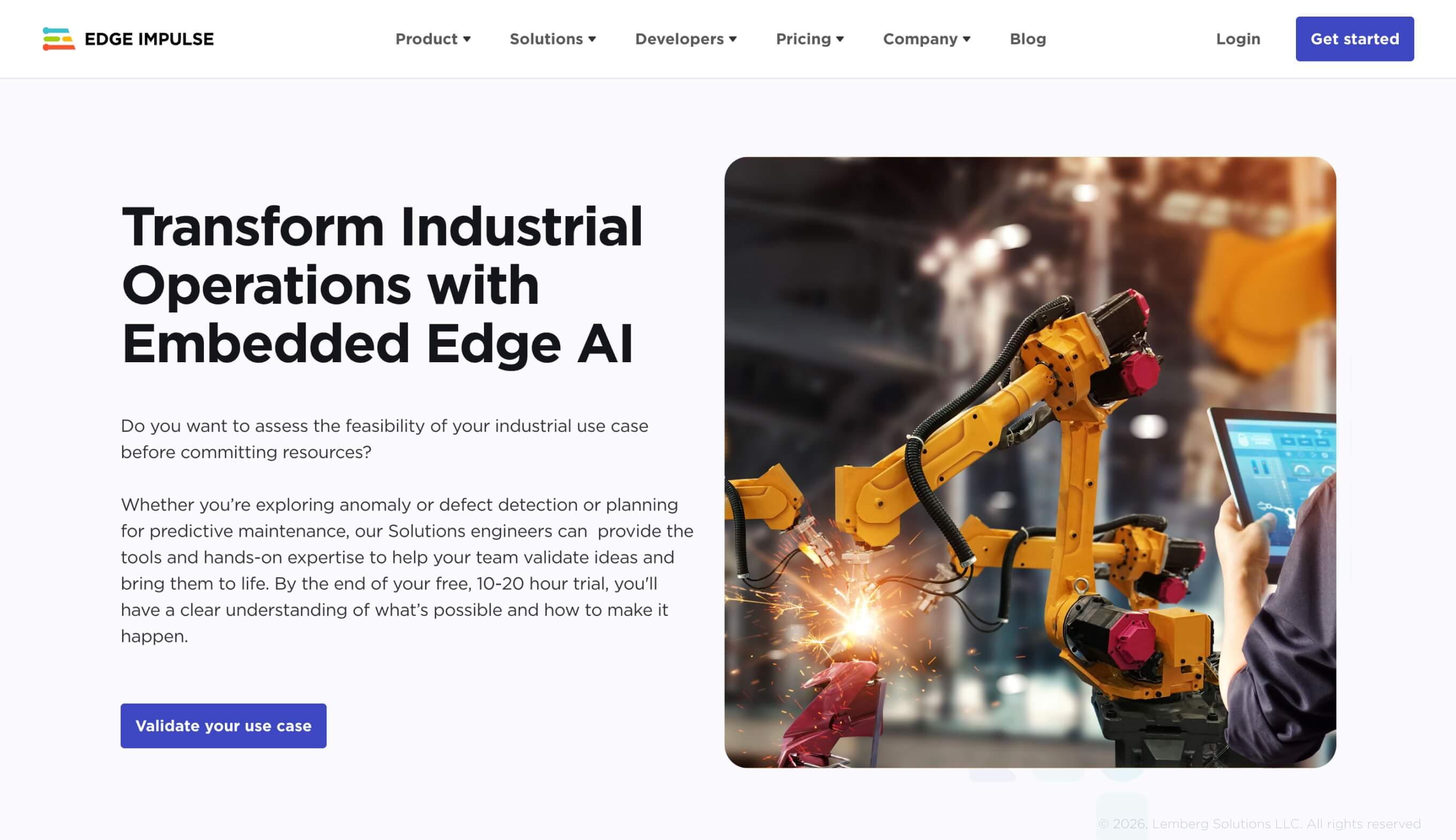 Screenshot of Edge Impulse page Screenshot of Edge Impulse page