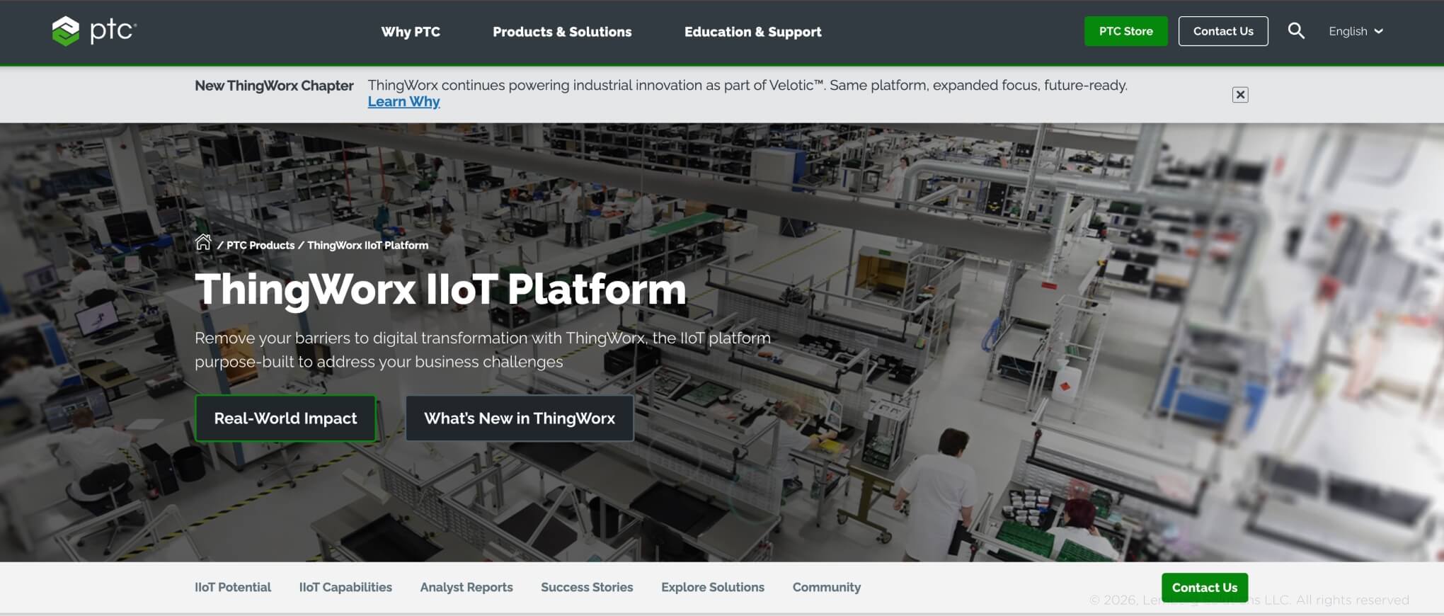 Screenshot of PTC page Screenshot of PTC page