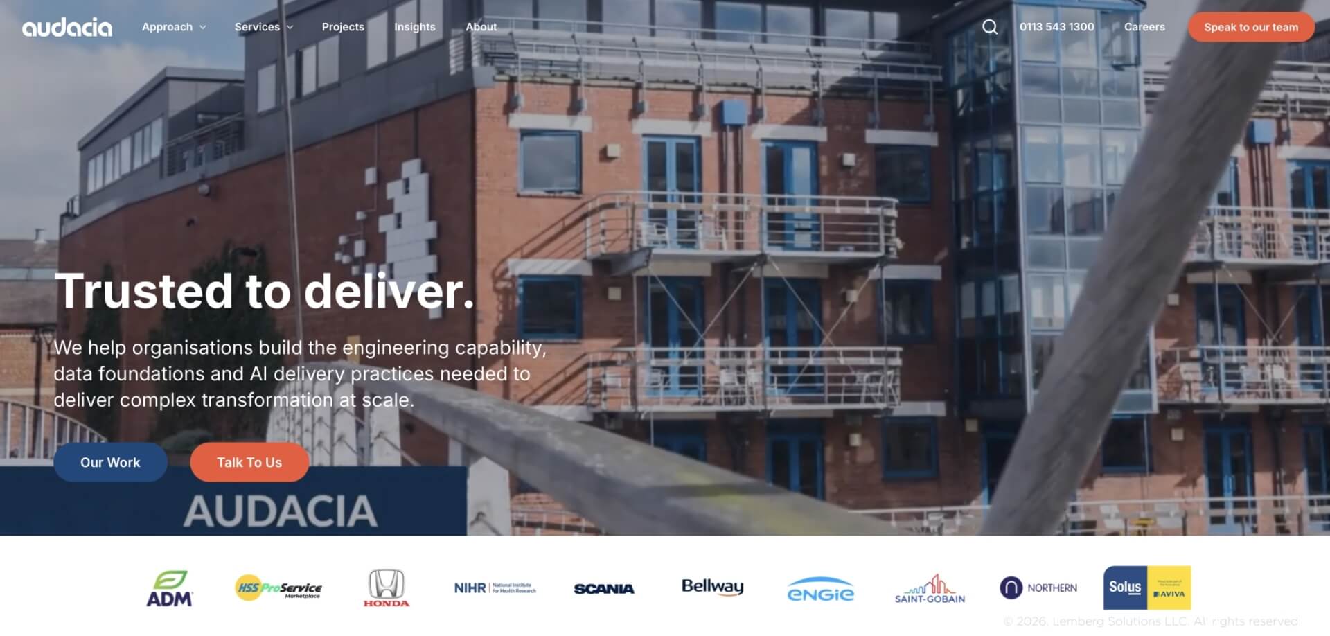 Top software development companies in UK - Audacia - Lemberg Solutions Audacia's home page