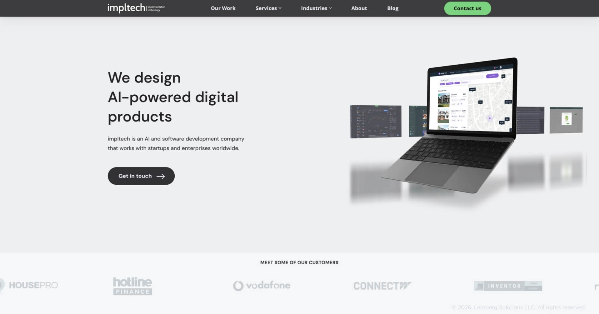 Top software development companies in UK - Impltech - Lemberg Solutions Impltech's home page