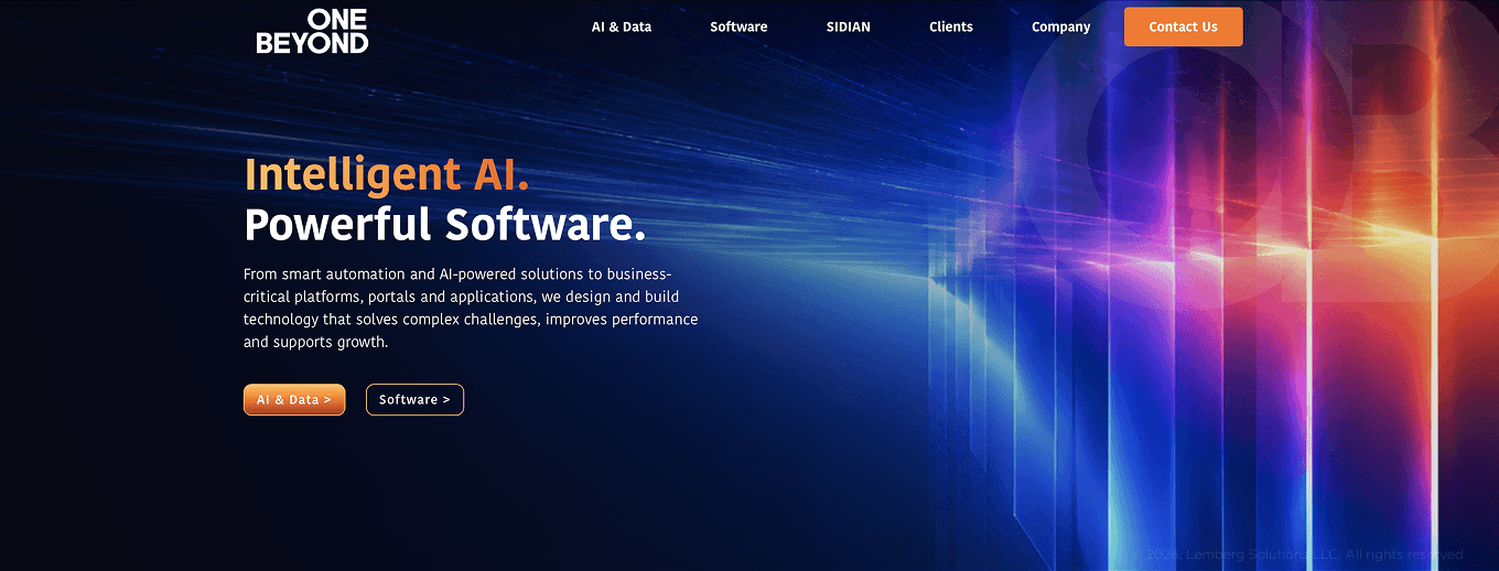 Top software development companies in UK - One Beyond - Lemberg Solutions.png One Beyond's home page
