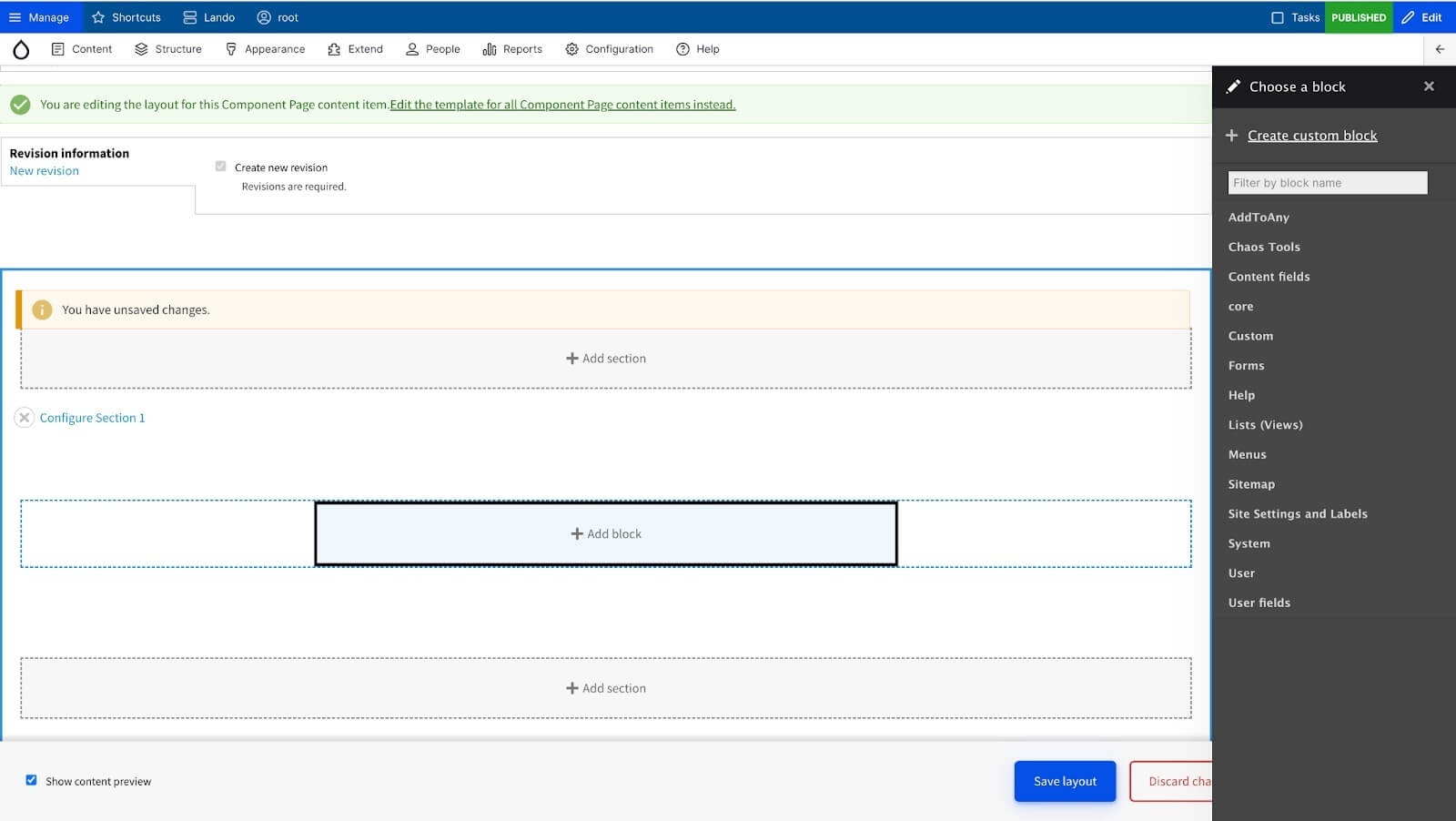 filter by block name - build website with drupal layout builder - Lemberg Solutions