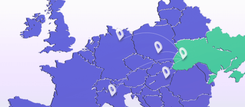 Map of Europe: Neashoring to Ukraine