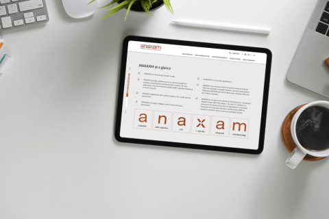 Anaxam website development by Lemberg Solutions - tablet