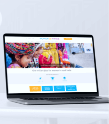 Drupal web development from scratch for a community platform aimed to create a million jobs for women in rural India. Drupal web development from scratch for a community platform aimed to create a million jobs for women in rural India.